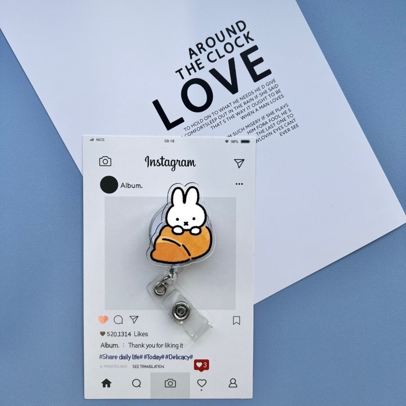 Kawaii Miffy Retractable ID Ba - Kawaii Tech Accessories ulasan dan harga